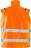 High Vis Weste Kl.2, 5013 PLU Warnschutz-orange - Rückansicht