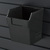 Storbox „Cube” / Warenschütte / Box für Lamellenwandsystem, 150 x 150 x 178 mm | schwarz