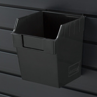 Storbox "Cube" / Dump Bin / Box for Slatwall System, 150 x 150 x 178 mm | black