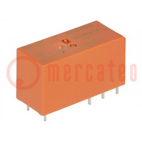 Relay: electromagnetic; DPDT; Ucoil: 115VAC; 8A; 8A/250VAC; PCB