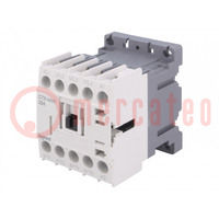 Contactor: 4-pole; NO x4; 230VAC; 20A; for DIN rail mounting