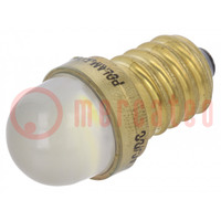 LED lamp; white; E14; 230VAC