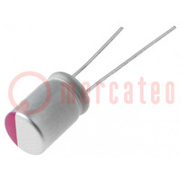 Kondensator: Polymer; low ESR; 1200uF; 4VDC; ESR: 9mΩ; THT; ±20%