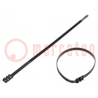 Cable tie; with low profile head; L: 355mm; W: 9mm; polyamide; 530N