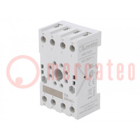 Socket; PIN: 8; 10A; 250VAC; for DIN rail mounting; HR70