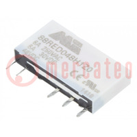 Relè: elettromagnetico; SPDT; Ubobina: 48VDC; 6A; 6A/250VAC; 88RE