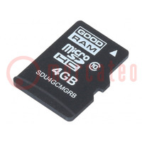 Memory card; industrial; microSD,MLC; UHS I U1; 4GB; 0÷70°C
