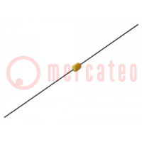 Capacitor: ceramic; MLCC; 1uF; 50V; X7R; ±10%; THT; Leads: axial