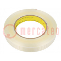 Tape: fixing; W: 18mm; L: 55m; Thk: 0.15mm; synthetic rubber; 3%