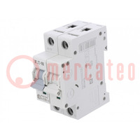 Circuit breaker; 230/400VAC; Inom: 16A; Poles: 1+N; Charact: C; 6kA