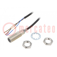 Sensor: inductief; OUT: PNP / NO; 0÷4mm; 10÷30VDC; M12; IP67; 200mA