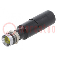 Ellenőrző lámpa: LED; homorú; sárga; 230VAC; Ø8mm; IP67; ØLED: 5mm