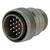 Connector: circular; plug; for cable; PIN: 19; male; soldering; 13A