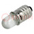 LED-lampje; wit; E10; 12VDC; 12VAC