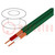 Cable: de micrófono; 2x0,25mm2; verde; OFC; -15÷70°C; PVC
