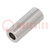 Spacer sleeve; 20mm; cylindrical; stainless steel; Out.diam: 8mm