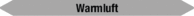 Mini-Rohrmarkierer - Warmluft, Grau, 0.8 x 10 cm, Polyesterfolie, Selbstklebend