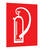 Feuerlöschgerät Fahnenschild, Alu, langnachleuchtend, Safety Marking, 2,2x15x15,5cm BGV A8 F05