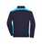 James & Nicholson Sweat-Jacke Herren JN870 Gr. M navy/turquoise