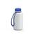 Artikelbild Drink bottle "Refresh" clear-transparent incl. strap, 0.7 l, white/blue