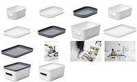 SMARTSTORE - CAJA COMPACTA (TAMAÑO MEDIANO, ACERO INOXIDABLE), COLOR BLANCO