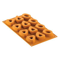 SILIKOMART MOULES EN SILICONE POUR GÂTEAUX - MILANAIS 25 12 CAVITÉS OSSOBUCO - POCHOIRS MONOPORTION POUR GÂTEAUX FOUR