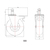 5x Hartbodenrollen ROLO SKATE 11mm / 75 mm Büro-Stuhl-Rollen inkl. Bremse Chrom transparent (5er Pack)