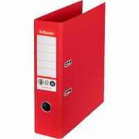 ESSELTE ARCHIVADOR PALANCA Nº1 CO2 NEUTRAL A4 CARTÓN 100% RECICLADO LOMO 75MM ROJO VIVIDA