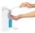 DURABLE Wandspender für Desinfektionsmittel oder Seife, mit langem Armhebel, flexible Anpassung an Flaschengrößen bis 500 ml, weiß