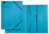 Eckspannermappe, A4, Füllhöhe 350 Blatt, Pendarec-Karton, blau