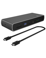 ICY BOX IB-DK8801-TB4 Wired Thunderbolt 4 Anthracite, Black