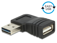 DeLOCK 65522 tussenstuk voor kabels USB 2.0 A Zwart