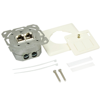 LogiLink NP0023V socket-outlet RJ-45 Metallic, White