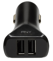 PNY P-P-DC-2UF-K01-RB mobile device charger Universal Black Cigar lighter Auto