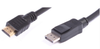 Uniformatic 5m DisplayPort - HDMI m/m Negro
