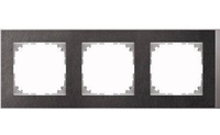 Merten MEG4030-3669 Wandplatte/Schalterabdeckung Aluminium, Schwarz