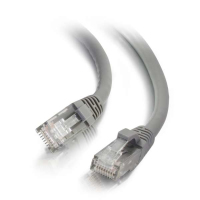 C2G Câble de raccordement pour réseau Cat6A UTP LSZH de 0,5 m - Gris