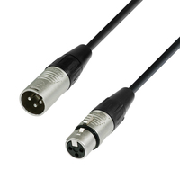 adam hall K4 DMF 1000 audio kabel 10 m XLR (3-pin) Zwart, Zilver