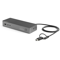 StarTech.com USB-C & USB-A Dock - Hybrid Universal Laptop Docking Station with 100W Power Delivery - Dual Monitor 4K 60Hz HDMI & DisplayPort - 4x USB 3.1 Gen 1 Hub, GbE - Window...