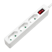 LogiLink LPS230 power extension 1.5 m 3 AC outlet(s) Indoor White