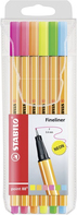 STABILO point 88 fineliner Fine Multicolour 6 pc(s)