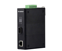 SilverNet 3100P-SFP hálózati média konverter 1000 Mbit/s Fekete