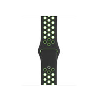 Apple MXQW2ZM/A smart wearable accessory Band Black, Lime Fluoroelastomer