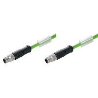 Weidmüller SAIL-M8GM8SG-4S1.0UIE kabel sygnałowy 1 m Czarny, Zielony