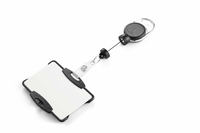 Durable ID card holder with badge reel EXTRA STRONG for 1 card