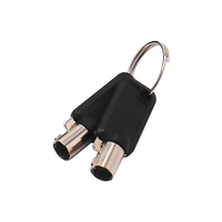Dicota D31832 accessoire voor kabelsloten Sleutel Zwart, Zilver 1 stuk(s)