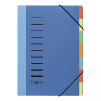 Pagna 44043-02 lengüeta de índice Carpeta de presentación Polipropileno (PP) Azul