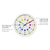 Hama Easy Learning Horloge à quartz Cercle Multicolore, Blanc
