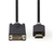 Nedis CCBW34800AT20 adaptador de cable de vídeo 2 m HDMI tipo A (Estándar) DVI-D Antracita