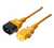 EXC 808075 câble électrique Orange 1,8 m Coupleur C14 Coupleur C13